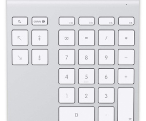Belkin YourType clavier numérique PC/serveur Bluetooth Aluminium, Blanc