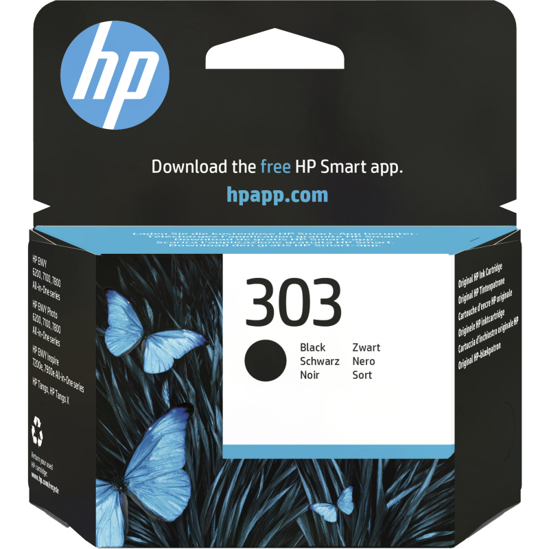 HP Cartouche d’encre noir 303 authentique