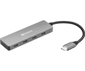 Sandberg 136-41 hub & concentrateur USB 3.2 Gen 1 (3.1 Gen 1) Type-C 10000 Mbit/s Gris