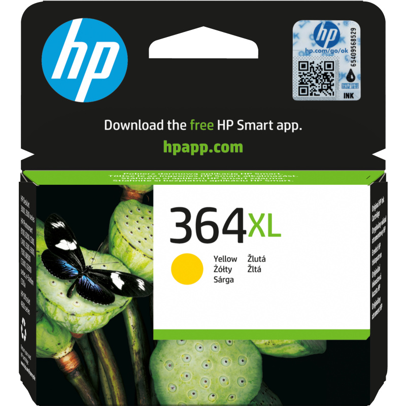 HP 364XL cartouche d'encre jaune grande capacité authentique