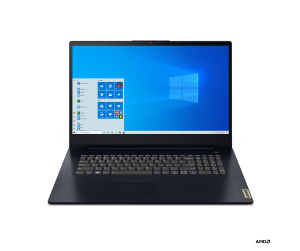 Lenovo IdeaPad 3 AMD Ryzen™ 7 5700U Ordinateur portable 43,9 cm (17.3") HD+ 12 Go DDR4-SDRAM 512 Go SSD Wi-Fi 6 (802.11ax) Windows 11 Home Bleu