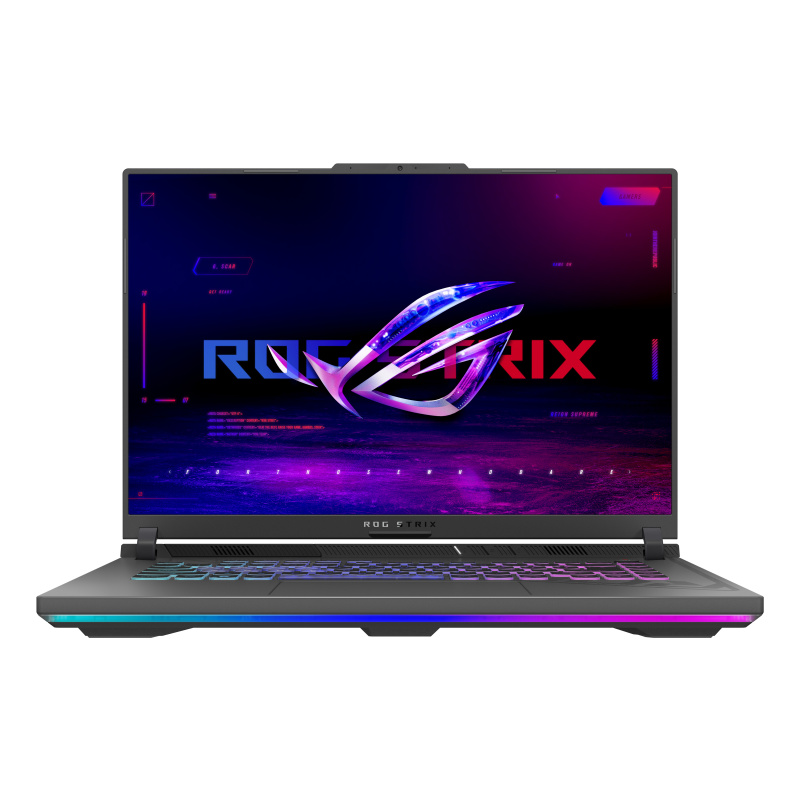 ASUS ROG Strix G16 G614JI-N4183X Intel® Core™ i7 i7-13650HX Ordinateur portable 40,6 cm (16") WQXGA 16 Go DDR5-SDRAM 1 To SSD NVIDIA GeForce RTX 4070 Wi-Fi 6 (802.11ax) Windows 11 Pro Noir, Gris