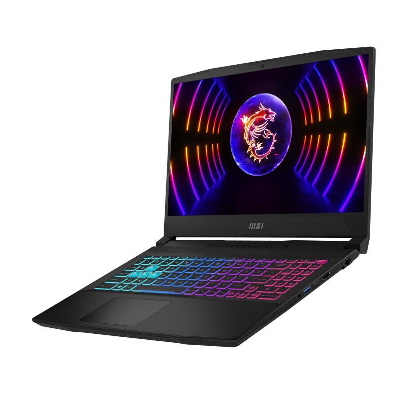 MSI Katana 15 B12VGK-059FR Intel® Core™ i7 i7-12650H Ordinateur portable 39,6 cm (15.6") Full HD 32 Go DDR5-SDRAM 1 To SSD NVIDIA GeForce RTX 4070 Wi-Fi 6 (802.11ax) Windows 11 Pro Noir