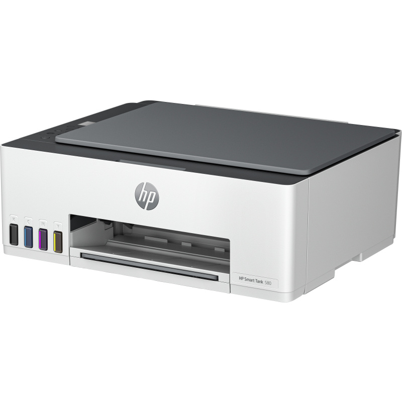 HP Smart Tank Imprimante Tout-en-un 580, Home and home office, Print, copy, scan, Wireless; High-volume printer tank; Print from phone or tablet; Scan to PDF