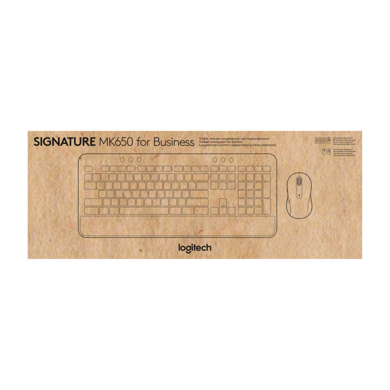 Logitech Signature MK650 Combo For Business clavier Souris incluse Bureau Bluetooth AZERTY Français Blanc