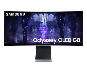 Samsung G85SB écran plat de PC 86,4 cm (34") 3440 x 1440 pixels UltraWide Quad HD OLED Argent