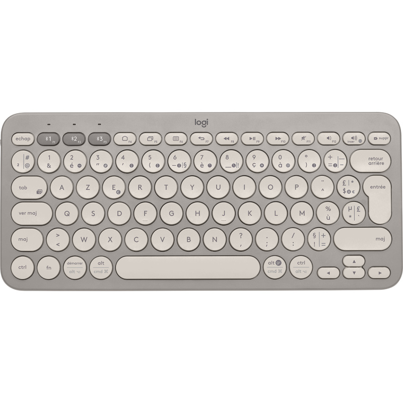 Logitech K380 clavier Universel Bluetooth AZERTY Français Sable