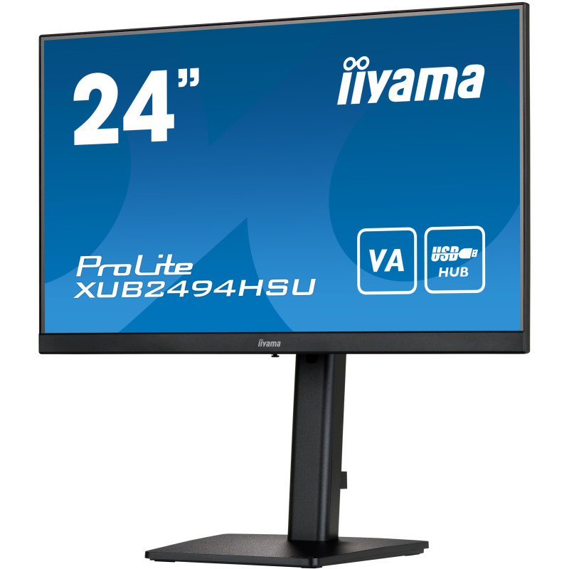 iiyama ProLite XUB2494HSU-B2 écran plat de PC 60,5 cm (23.8") 1920 x 1080 pixels Full HD LED Noir