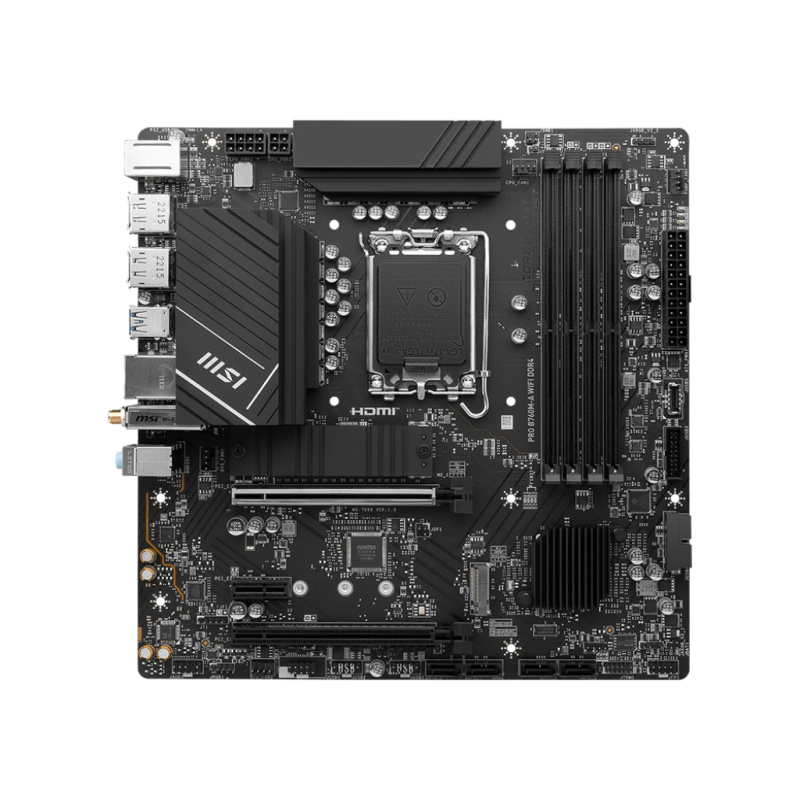 MSI PRO B760M-A WIFI DDR4 carte mère Intel B760 LGA 1700 micro ATX