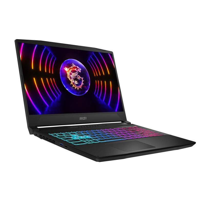 MSI Katana 15 B12VFK-210FR Intel® Core™ i5 i5-12450H Ordinateur portable 39,6 cm (15.6") Full HD 16 Go DDR5-SDRAM 512 Go SSD NVIDIA GeForce RTX 4060 Wi-Fi 6 (802.11ax) Windows 11 Home Noir