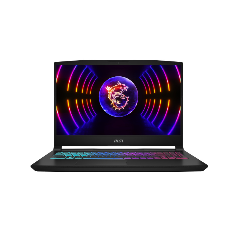 MSI Katana 15 B12VFK-210FR Intel® Core™ i5 i5-12450H Ordinateur portable 39,6 cm (15.6") Full HD 16 Go DDR5-SDRAM 512 Go SSD NVIDIA GeForce RTX 4060 Wi-Fi 6 (802.11ax) Windows 11 Home Noir