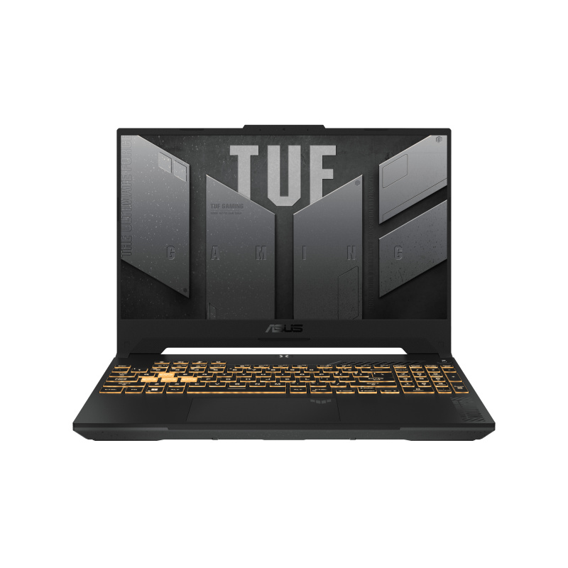 ASUS TUF Gaming F15 TUF507ZV4-LP049W Intel® Core™ i7 i7-12700H Ordinateur portable 39,6 cm (15.6") Full HD 16 Go DDR4-SDRAM 512 Go SSD NVIDIA GeForce RTX 4060 Wi-Fi 6 (802.11ax) Windows 11 Home Noir, Gris