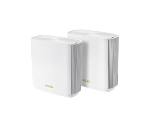 ASUS ZenWiFi AX XT8 (W-2-PK) routeur sans fil Gigabit Ethernet Tri-bande (2,4 GHz / 5 GHz / 5 GHz) Blanc