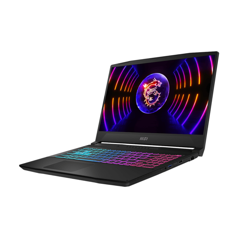 MSI Katana 15 B12VFK-210FR Intel® Core™ i5 i5-12450H Ordinateur portable 39,6 cm (15.6") Full HD 16 Go DDR5-SDRAM 512 Go SSD NVIDIA GeForce RTX 4060 Wi-Fi 6 (802.11ax) Windows 11 Home Noir