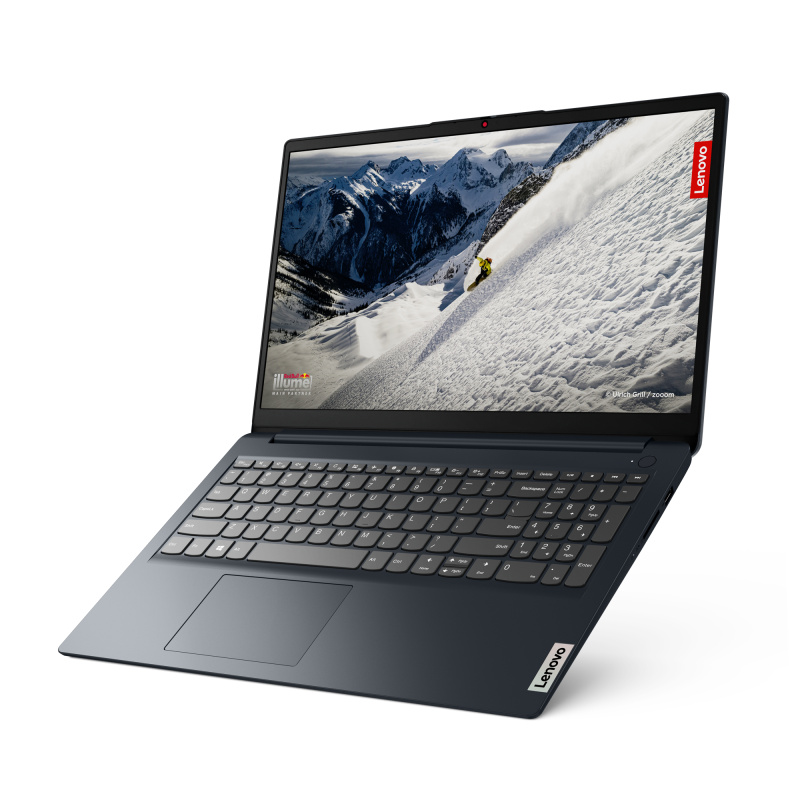 Lenovo IdeaPad 1 AMD Ryzen™ 7 5700U Ordinateur portable 39,6 cm (15.6") Full HD 16 Go DDR4-SDRAM 512 Go SSD Wi-Fi 6 (802.11ax) Windows 11 Home Bleu