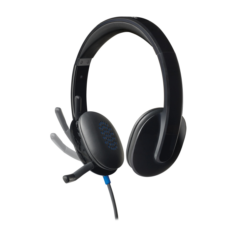 Logitech H540 USB Computer Headset Avec un son haute définition et des commandes sur l'oreillette