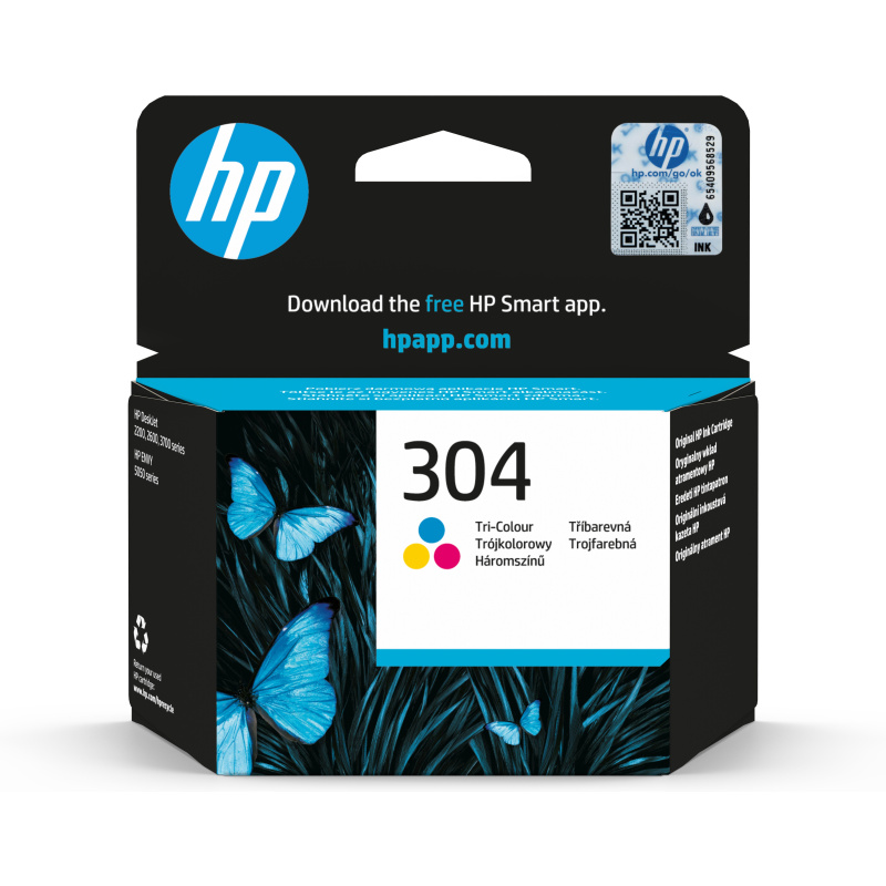 HP 304 Cartouche d’encre trois couleurs authentique