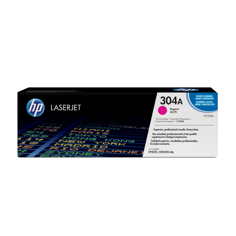 HP 304A toner LaserJet magenta authentique