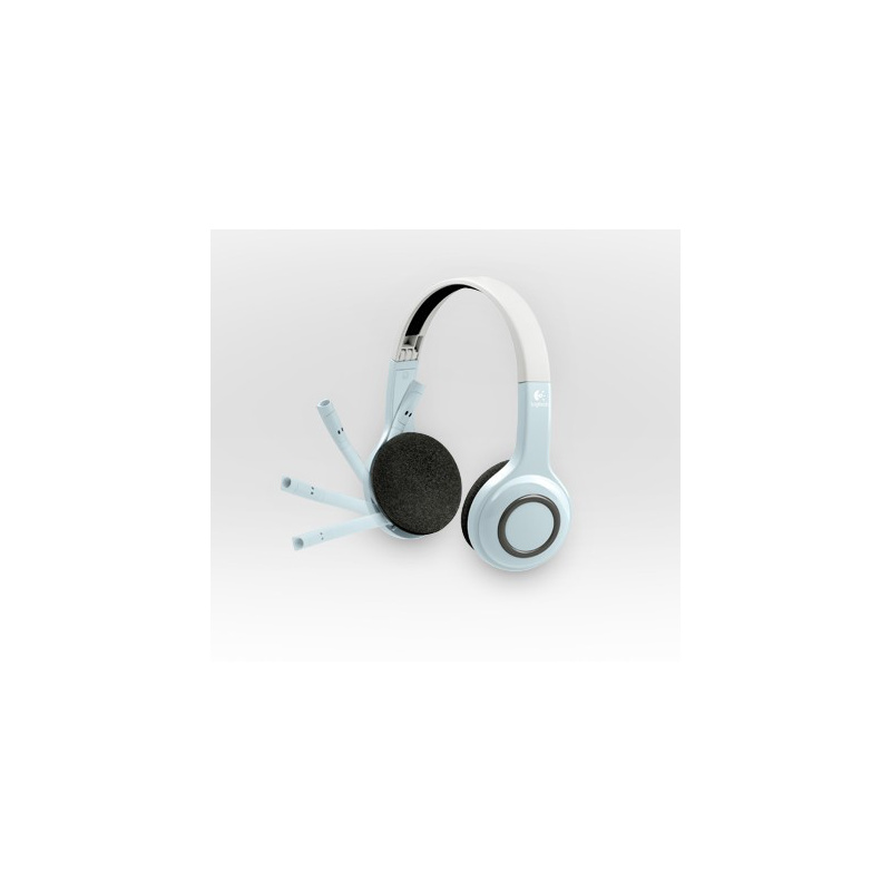 Logitech Wireless Headset for iPad Casque Sans fil Arceau Appels/Musique Bluetooth Bleu, Blanc