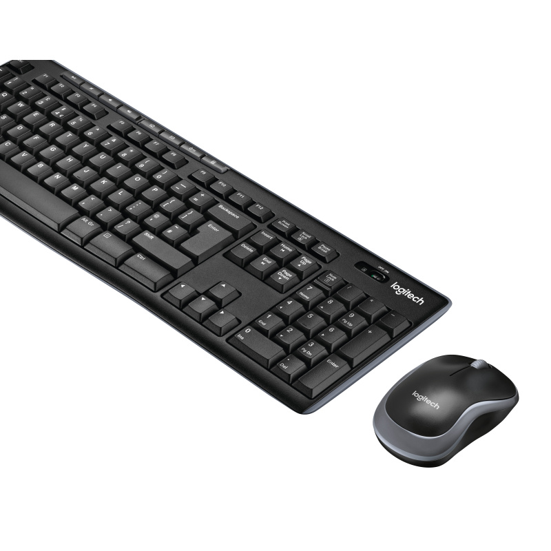 Logitech Wireless Combo MK270 clavier Souris incluse USB AZERTY Français Noir