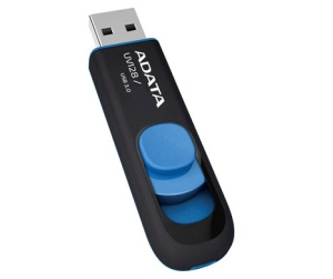 ADATA DashDrive UV128 32GB lecteur USB flash 32 Go USB Type-A 3.2 Gen 1 (3.1 Gen 1) Noir, Bleu