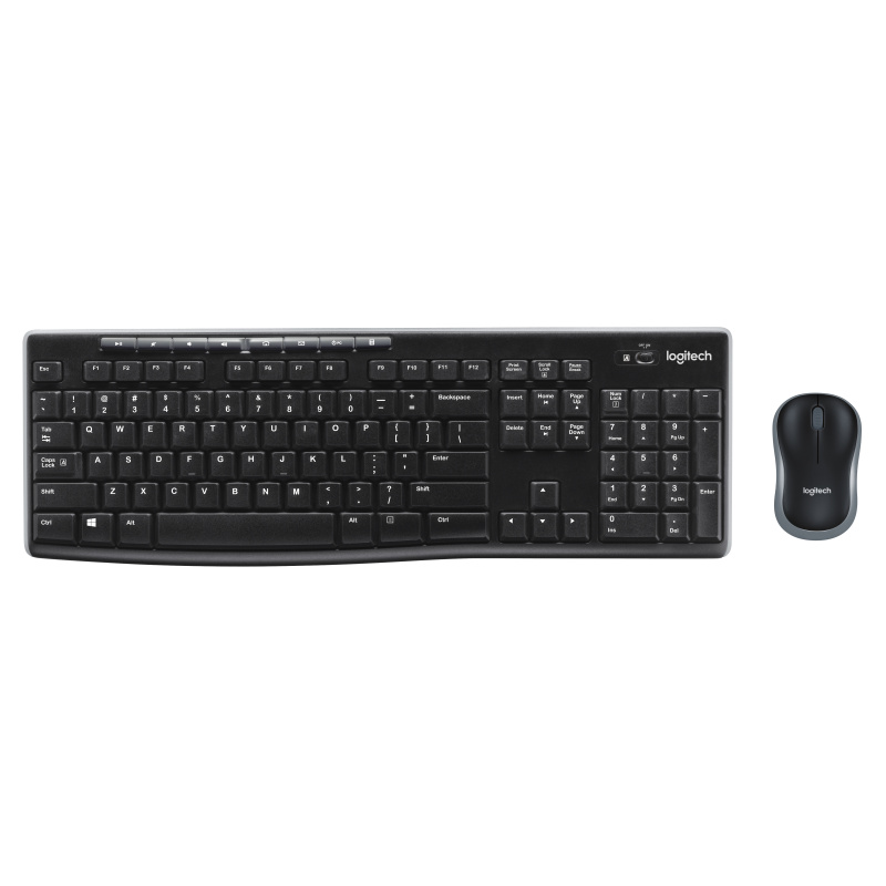 Logitech Wireless Combo MK270 clavier Souris incluse USB AZERTY Français Noir