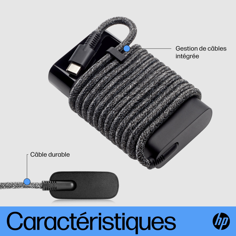 HP Chargeur pour ordinateur portable USB-C 65 W