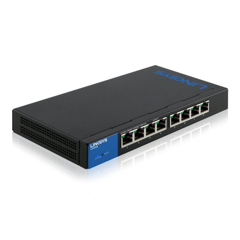 Linksys Commutateur Gigabit intelligent à 8 ports (LGS308)