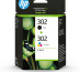 HP Pack de 2 cartouches d'encre noire/3 couleurs authentiques 302