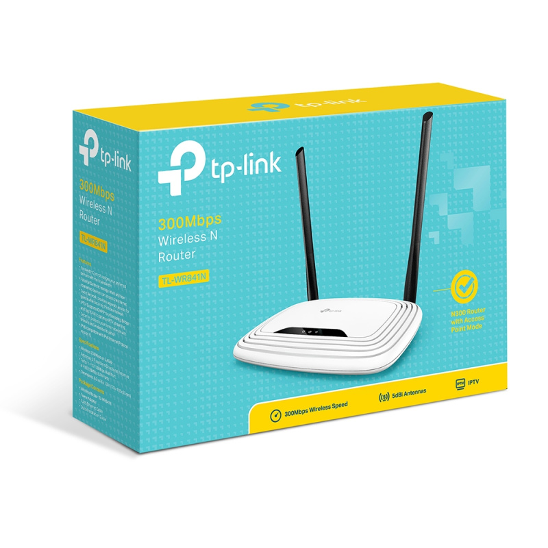 TP-Link TL-WR841N routeur sans fil Fast Ethernet Monobande (2,4 GHz) Blanc