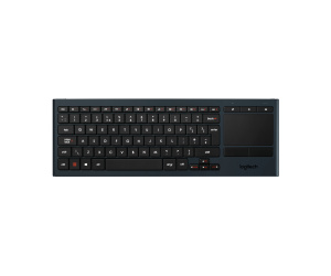 Logitech Illuminated Living-Room Keyboard K830 clavier RF sans fil AZERTY Français Noir