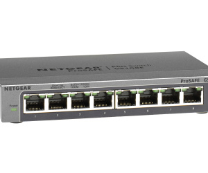 NETGEAR GS108E Géré Gigabit Ethernet (10/100/1000) Noir