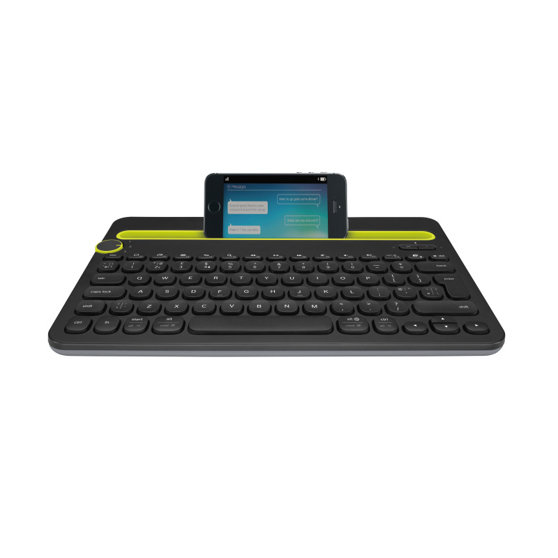 Logitech Bluetooth® Multi-Device Keyboard K480 clavier Universel AZERTY Français Noir