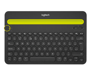 Logitech Bluetooth® Multi-Device Keyboard K480 clavier Universel AZERTY Français Noir