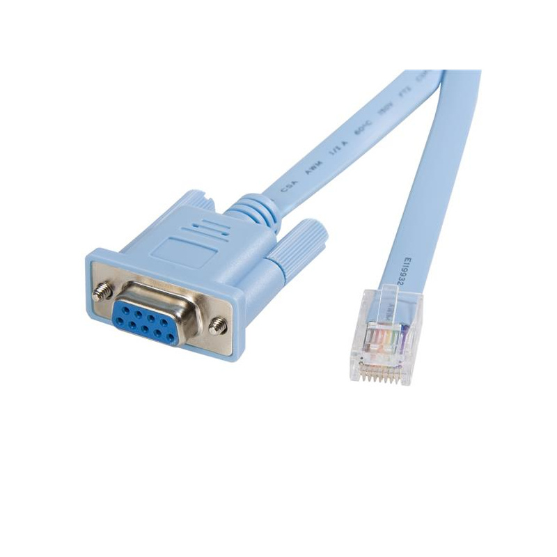 StarTech.com Câble console RJ45 vers DB9 de 1,8m pour routeur Cisco - M/F