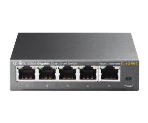 TP-Link TL-SG105E Géré L2 Gigabit Ethernet (10/100/1000) Noir
