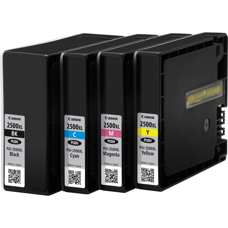 Canon Multipack de cartouches d'encre noire/cyan/magenta/jaune haut rendement PGI-2500XL