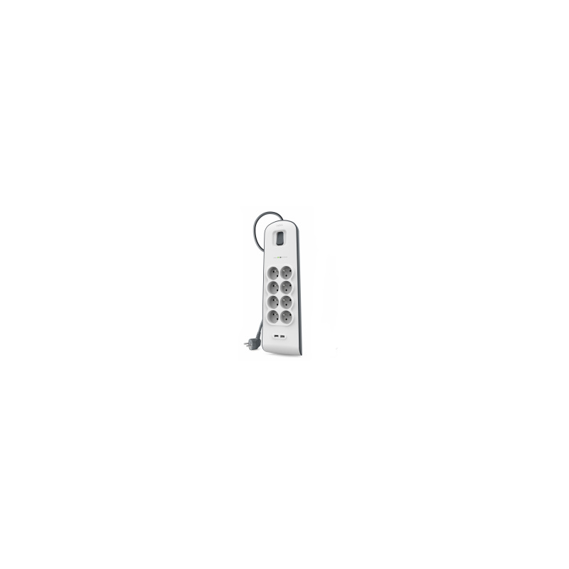 Belkin BSV804ca2M Blanc 8 sortie(s) CA 2 m