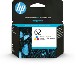 HP 62 cartouche d'encre trois couleurs authentique