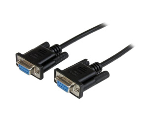 StarTech.com Câble null modem série DB9 RS232 de 2m - Cordon série DB9 vers DB9 - F/F - Noir