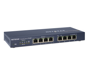 NETGEAR FS108P Non-géré Fast Ethernet (10/100) Connexion Ethernet, supportant l'alimentation via ce port (PoE)