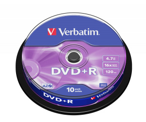 Verbatim DVD+R Matt Silver 4,7 Go 10 pièce(s)