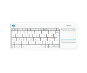 Logitech K400 Plus Tv clavier RF sans fil AZERTY Français Blanc