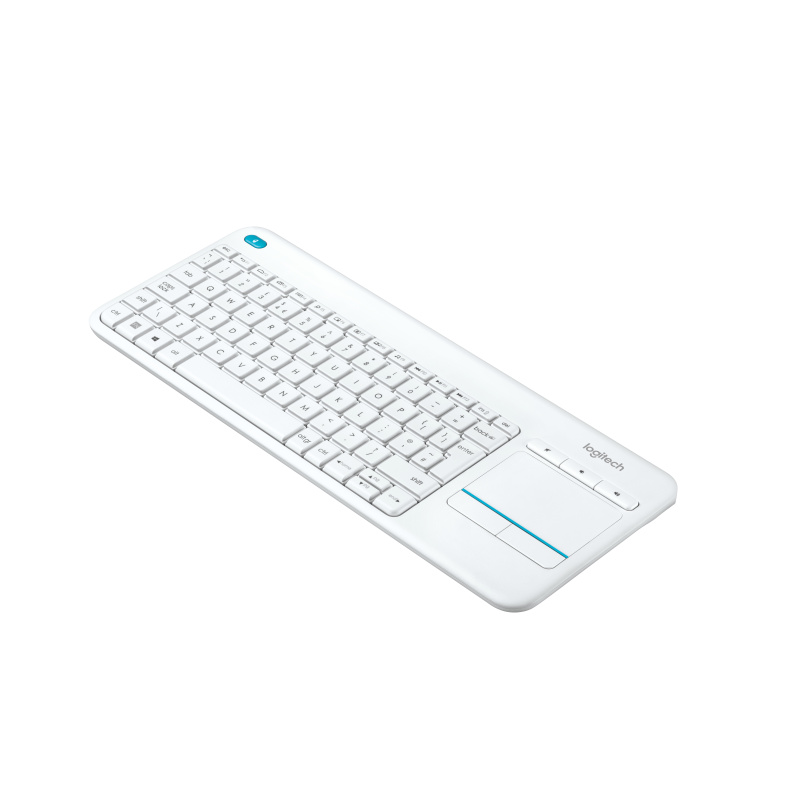 Logitech K400 Plus Tv clavier RF sans fil AZERTY Français Blanc