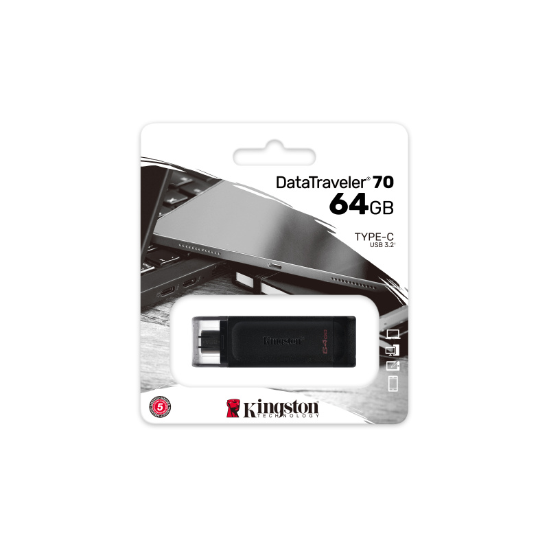 Kingston Technology DataTraveler 64Go USB-C 3.2 Gen 1 70