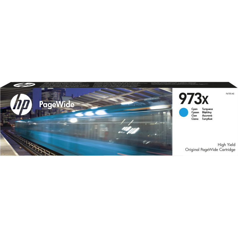 HP 973X cartouche PageWide Cyan grande capacité authentique