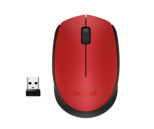 Logitech M171 Red-K souris Bureau Ambidextre RF sans fil Optique 1000 DPI