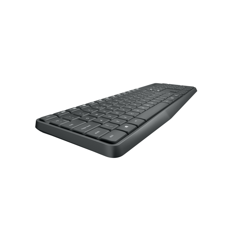 Logitech MK235 clavier Souris incluse USB AZERTY Français Gris