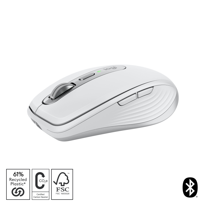 Logitech MX Anywhere 3S souris Bureau Droitier RF sans fil + Bluetooth Laser 8000 DPI