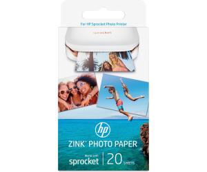 HP Papier photo à dos adhésif Sprocket, 20 feuilles, 5 x 7,6 cm (2 x 3 po)